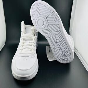 Adidas Women’s Basketball Shoes Hoops 3.0 Mid White GW5457 Size 8 Sneakers